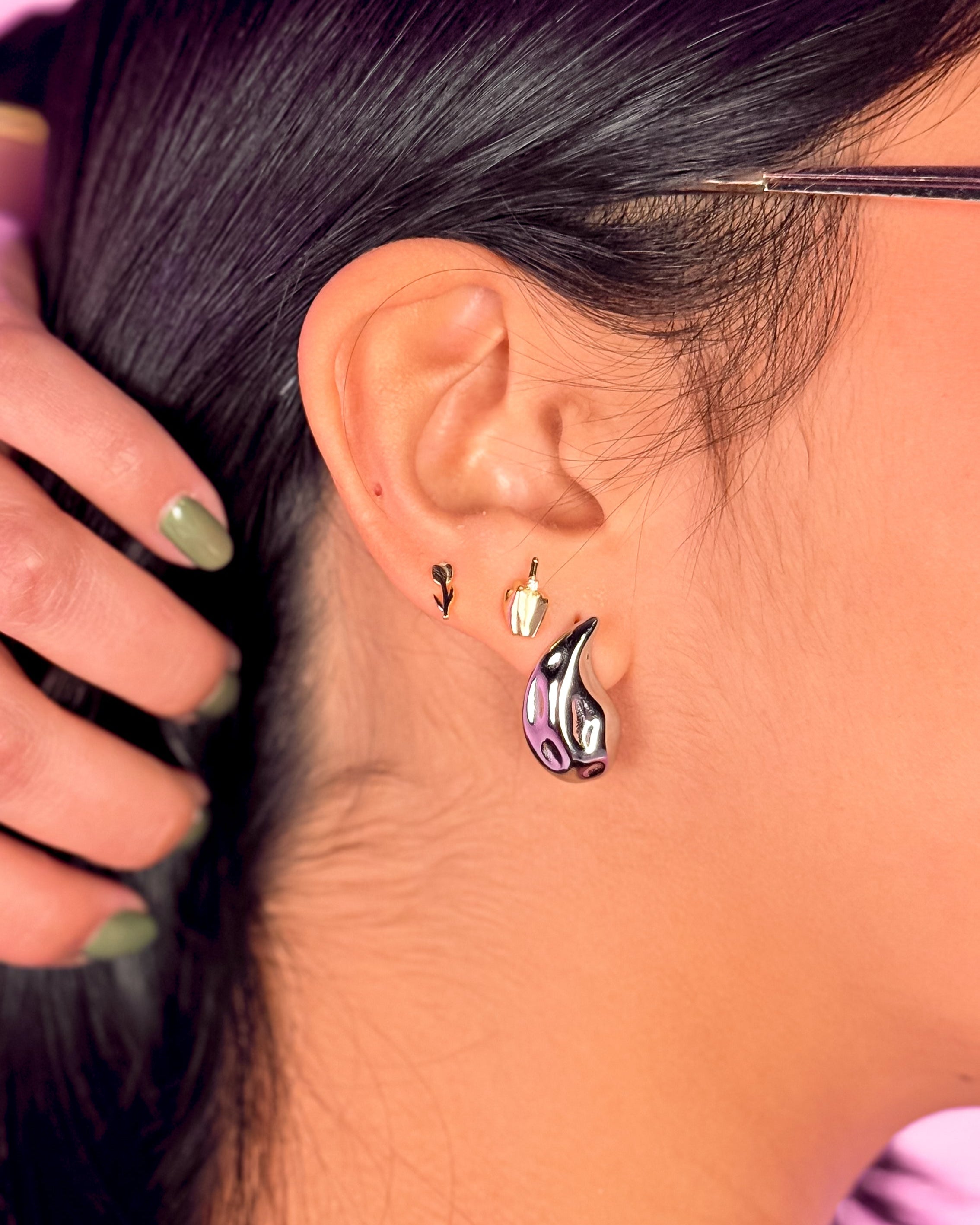 Pendientes Smash Silver