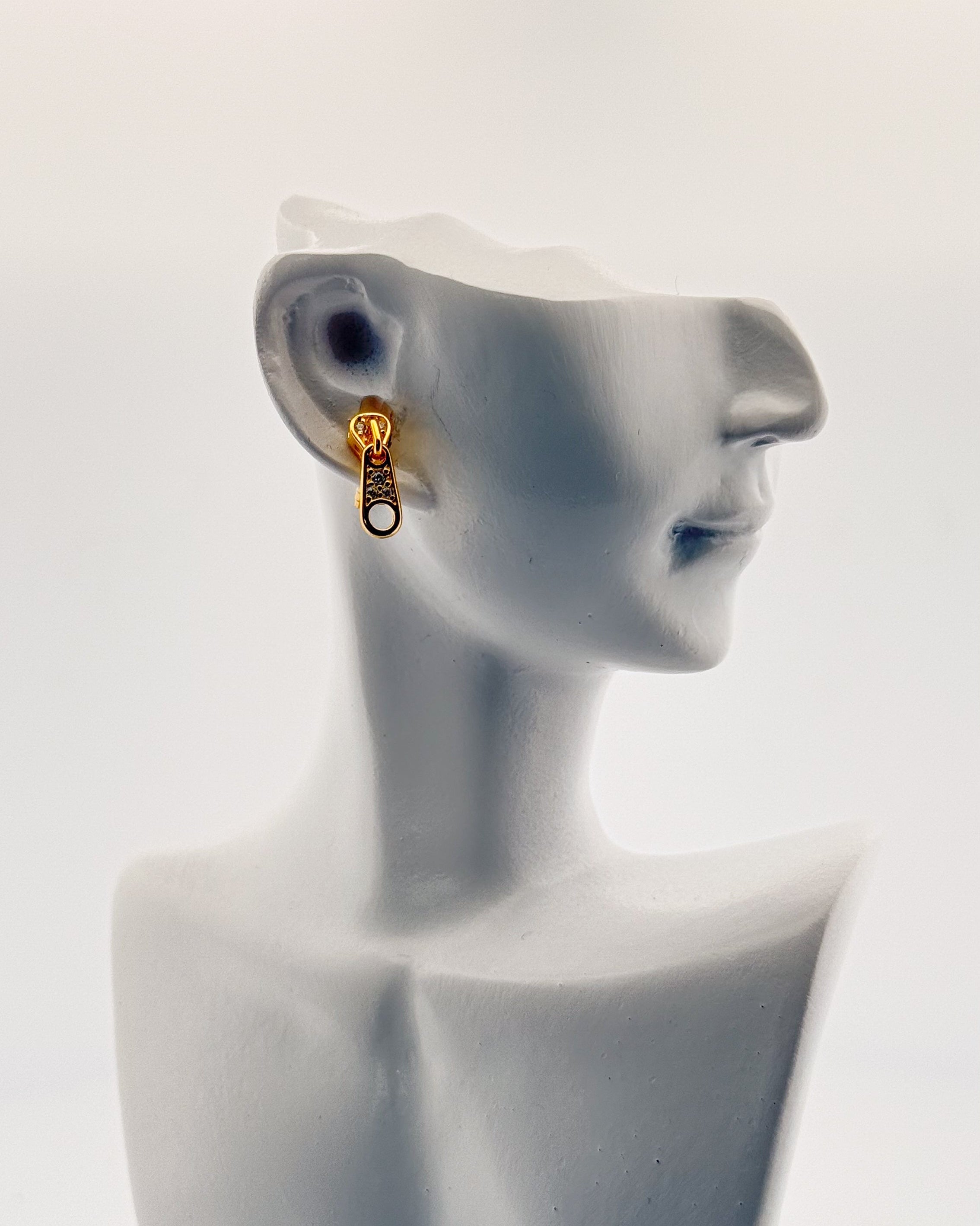 Pendientes Zipped Gold