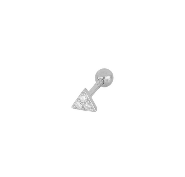 Piercing Triangle Mini Silver