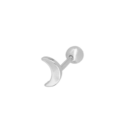 Piercing Mini Moon Silver