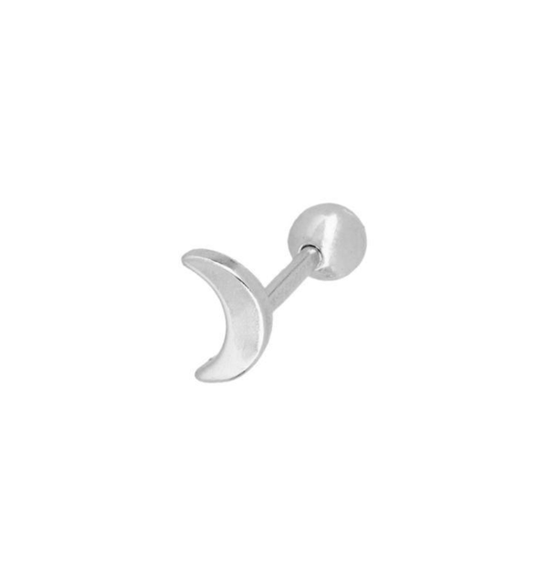 Piercing Mini Moon Silver