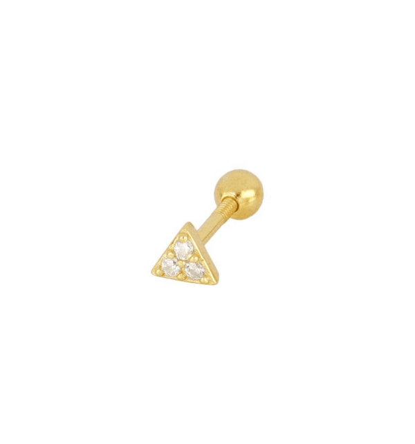 Piercing Triangle Mini Gold