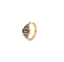 Earcuff Olimpia Violet Gold