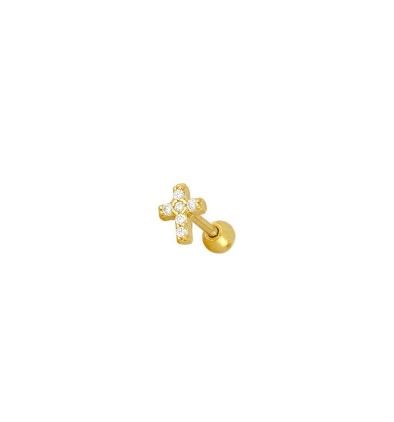 Piercing Brille Cross Gold