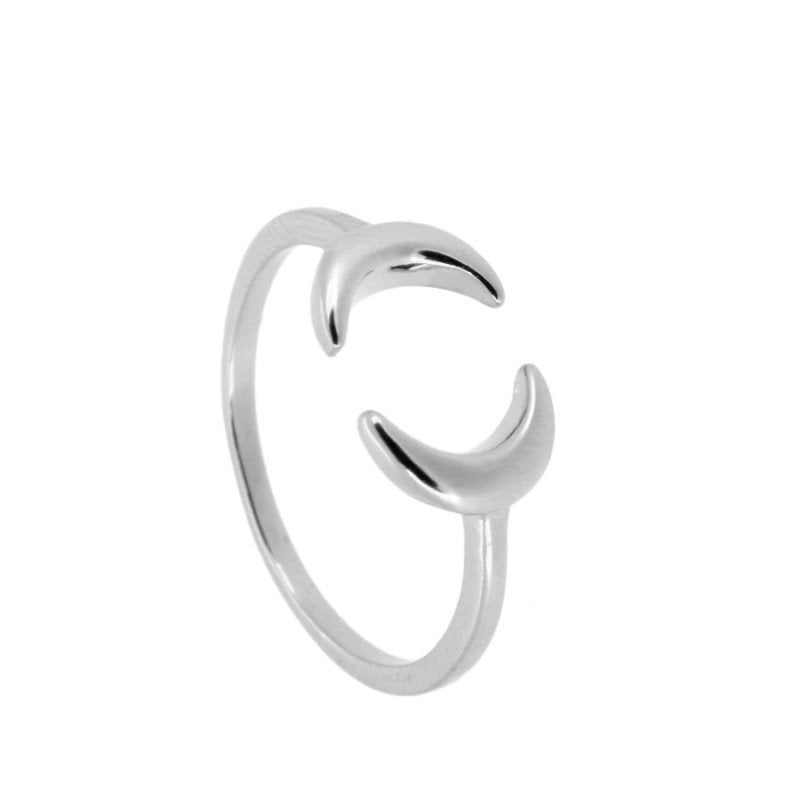 Anillo dos Lunas Silver