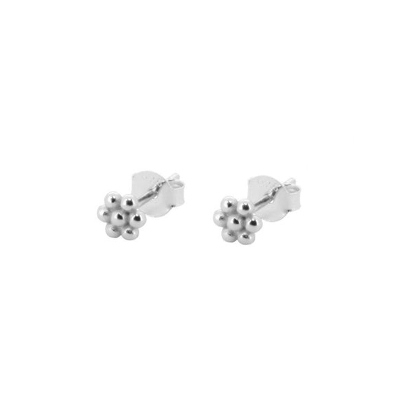 Pendientes Flor Mini Silver