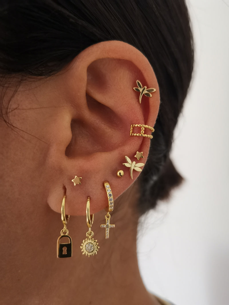 Pendientes Yasmín Silver