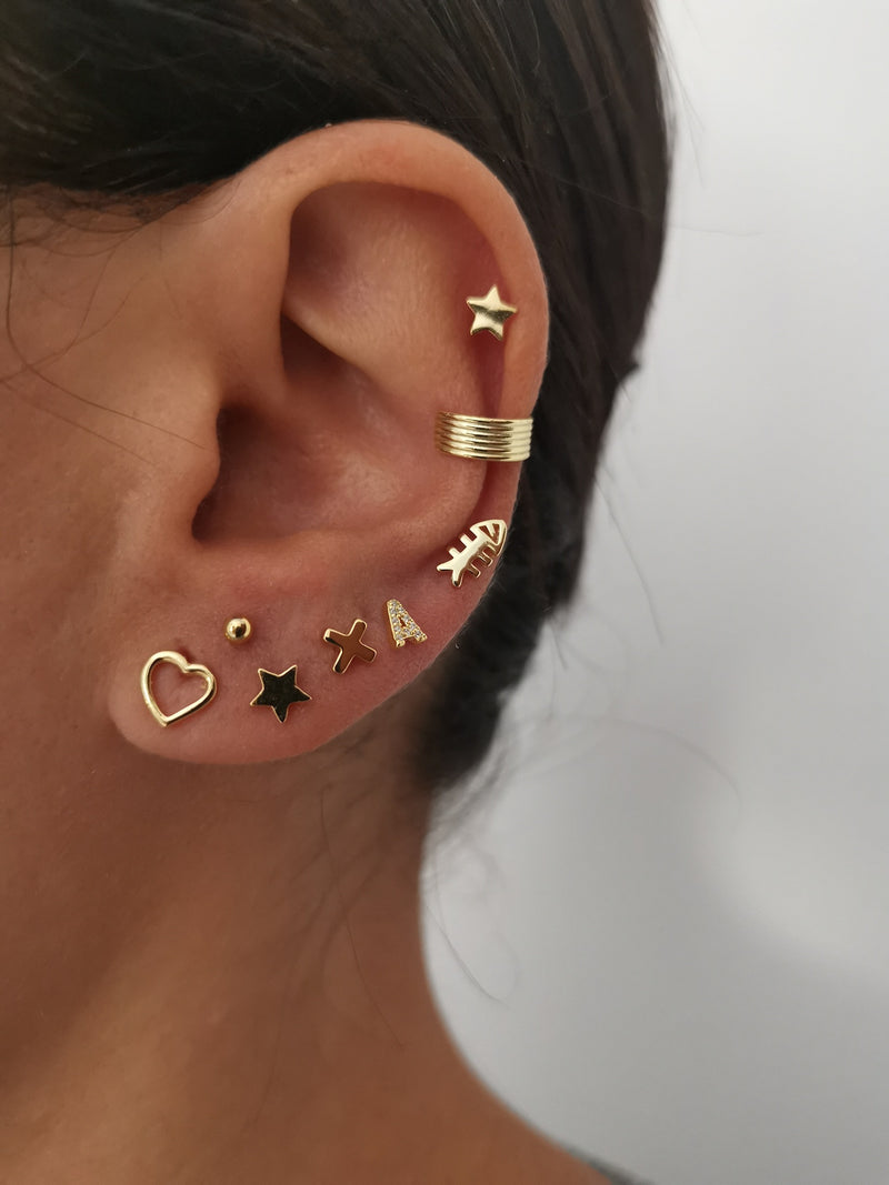 Pendientes Scrape Gold