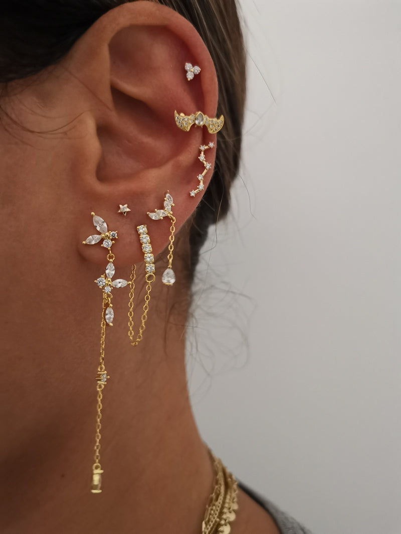 Pendientes Monic Silver
