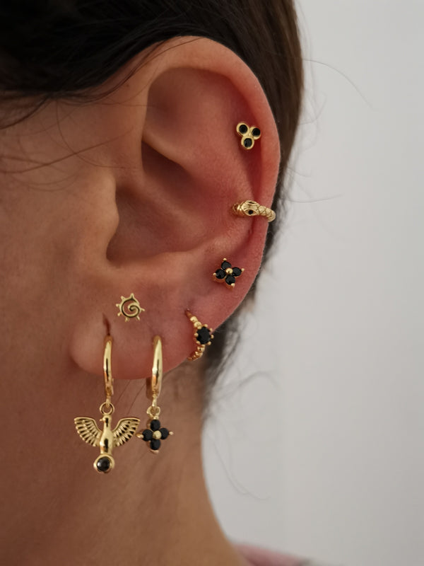 Pendientes Nala Black Silver