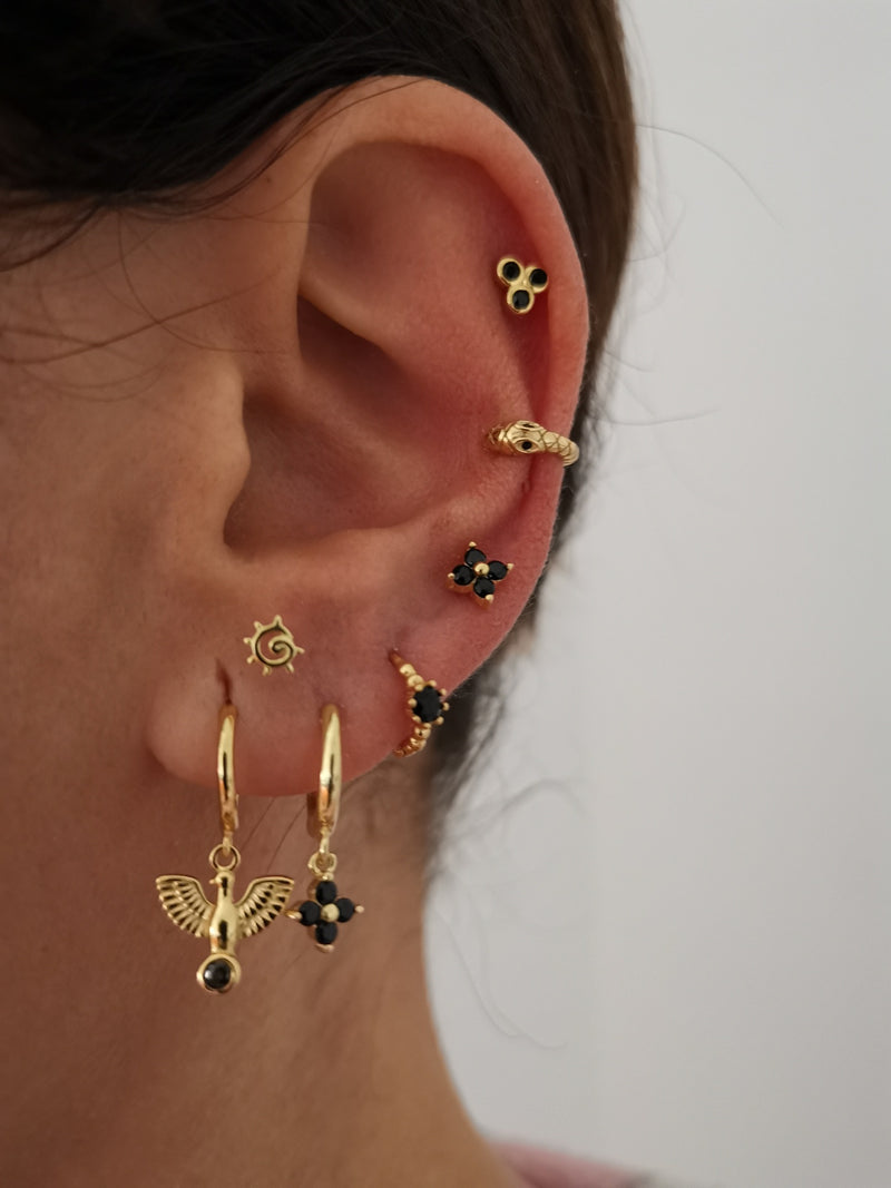 Pendientes Nala Black Gold