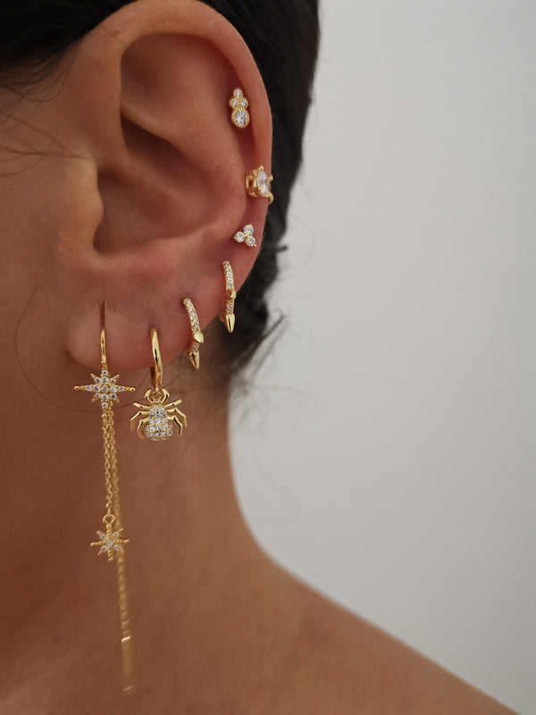 Pendientes Shine Spider Gold