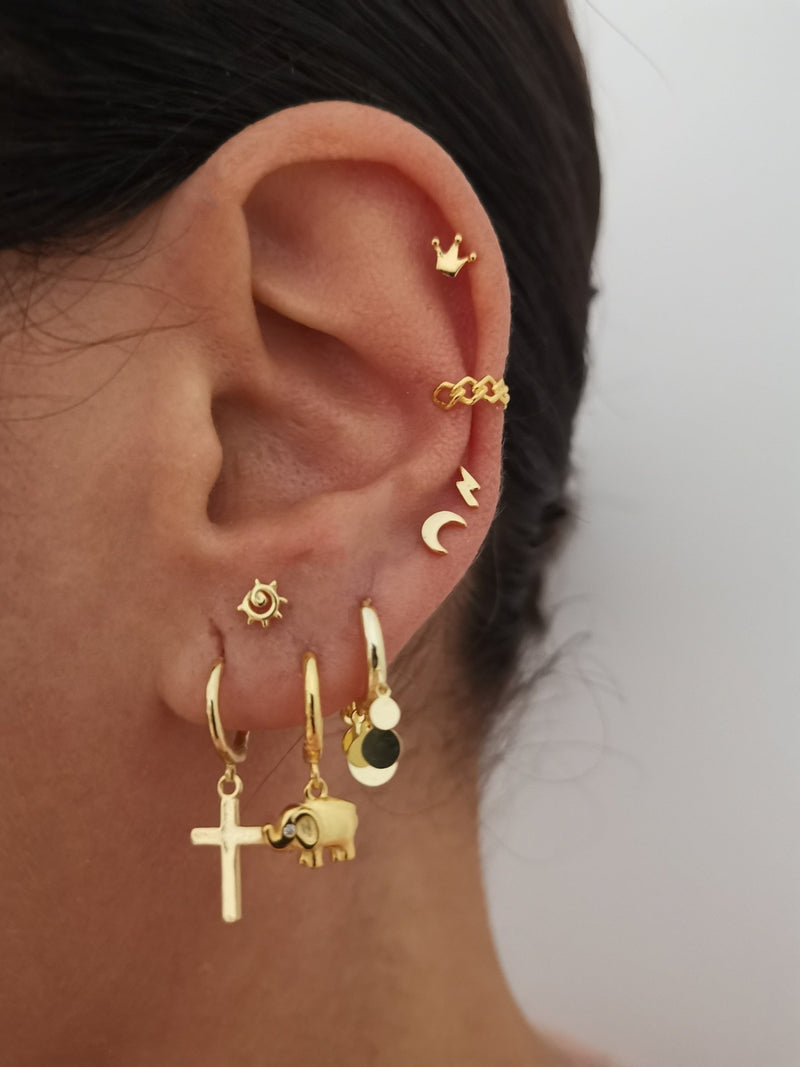 Pendientes Shine Elephant Gold