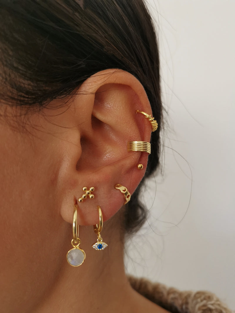 Pendientes Live White Silver