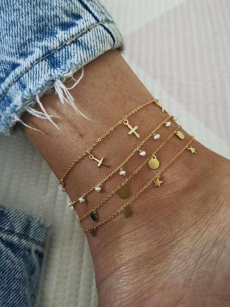 Tobillera Star Gold