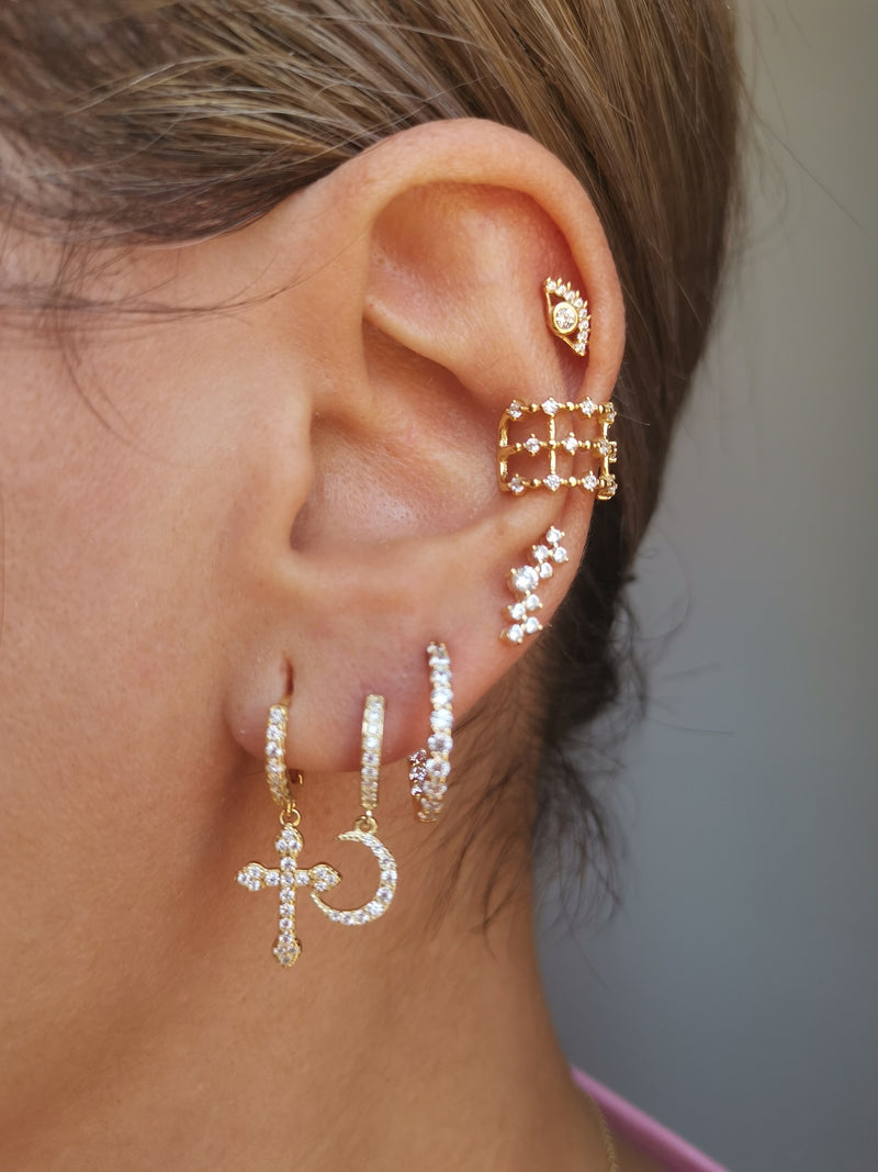 Pendientes Dolce Moon Silver