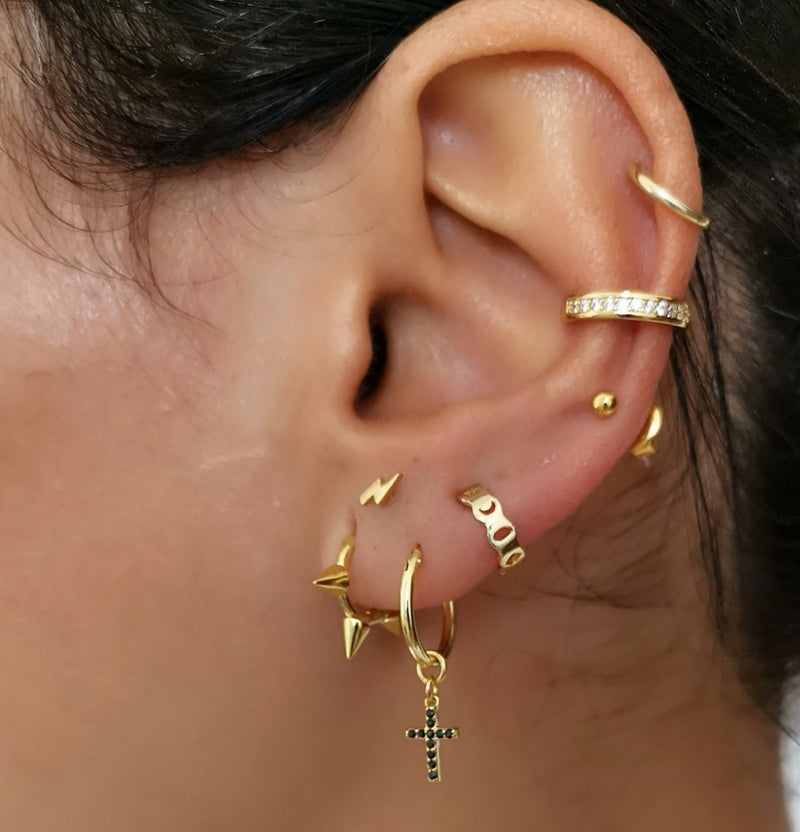 Pendientes Rock Gold