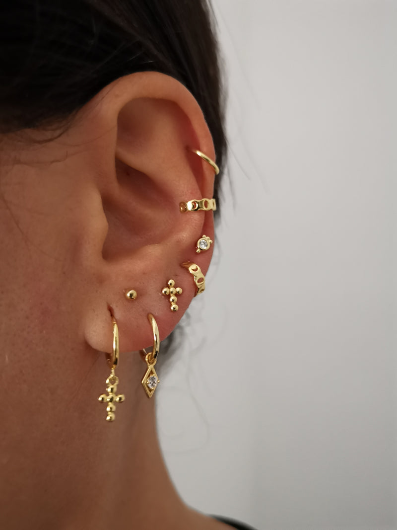 Pendientes Rombo Diamond Silver