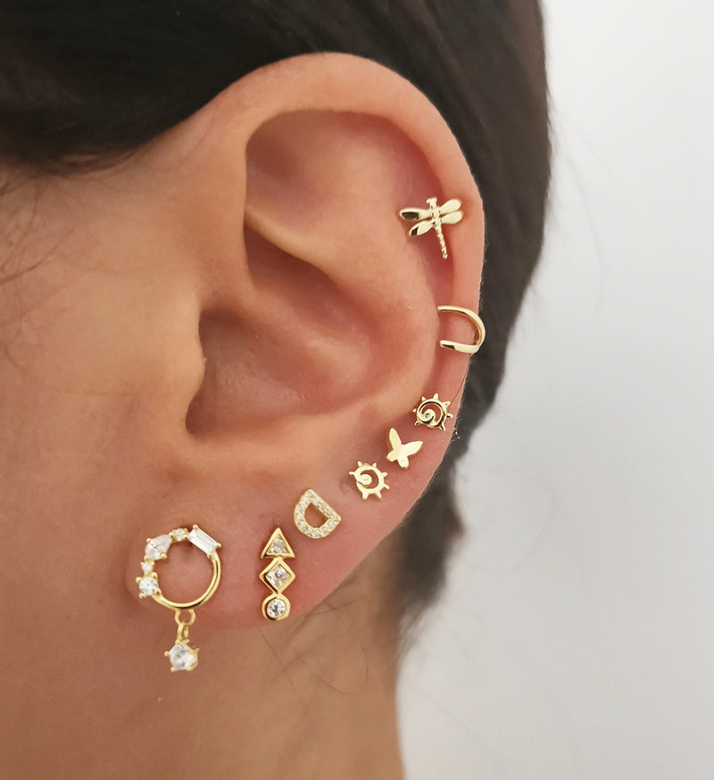 Pendientes Safari Silver