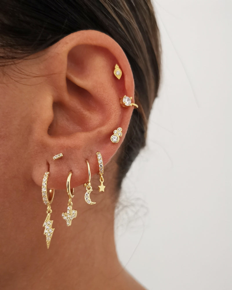 Pendientes Cactus Shine Silver