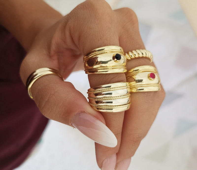 Anillo Élite Fucsia Gold