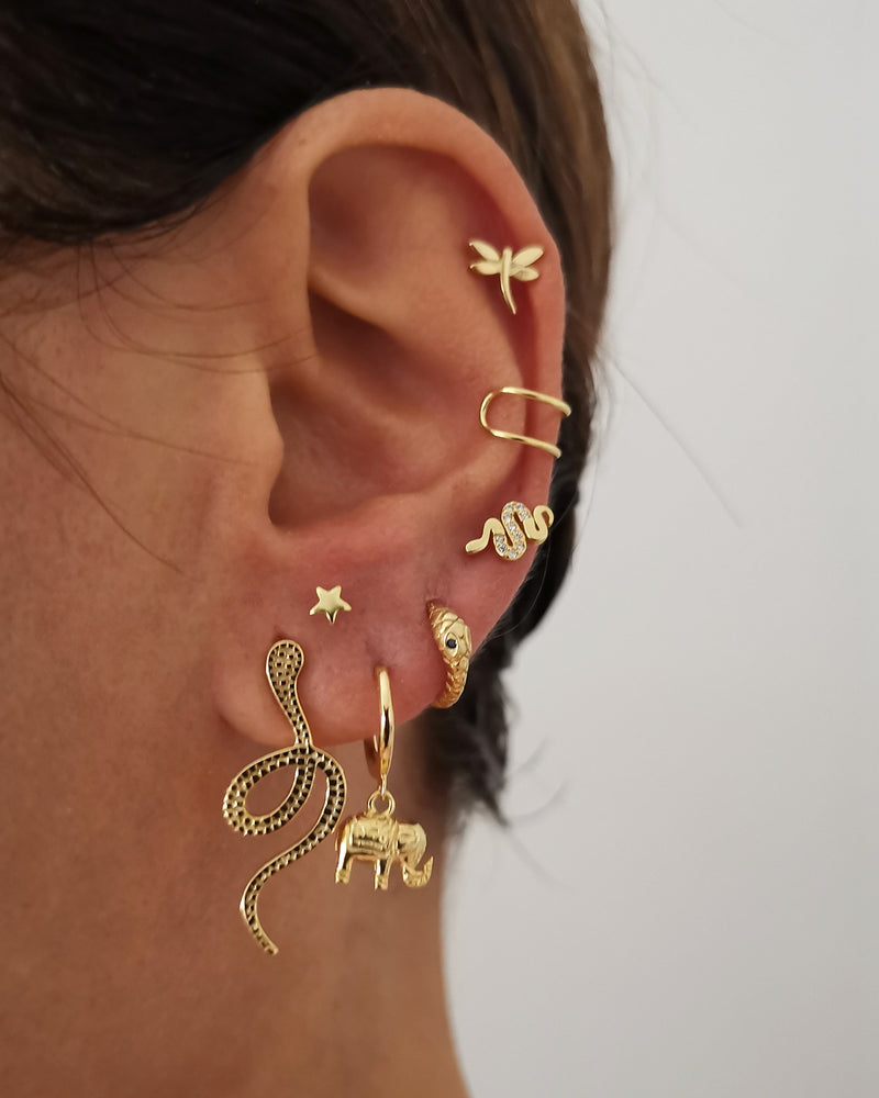 Pendientes Elephant Silver