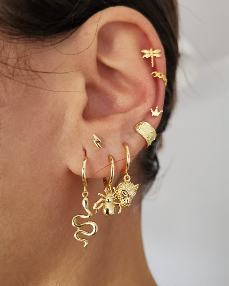 Pendientes Spider Silver