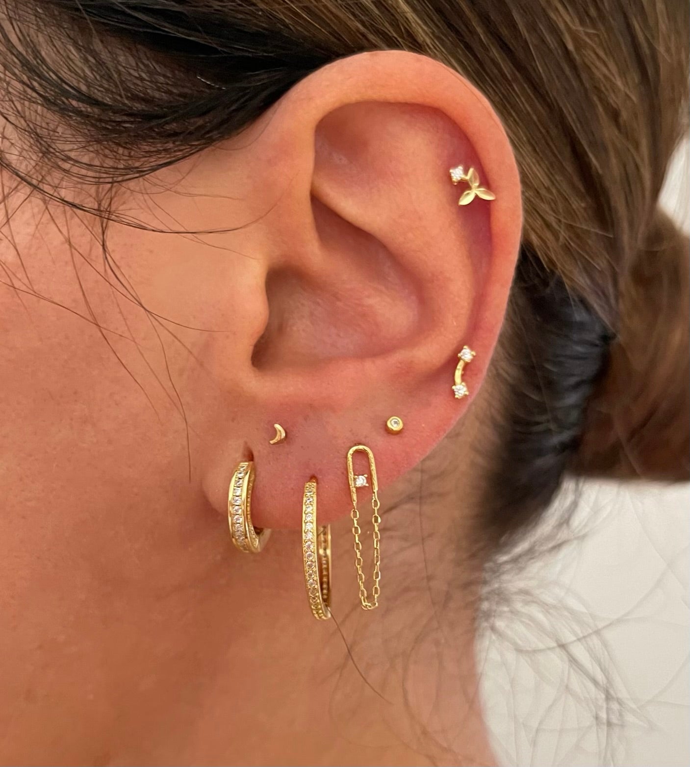 M Doria Gold Earrings