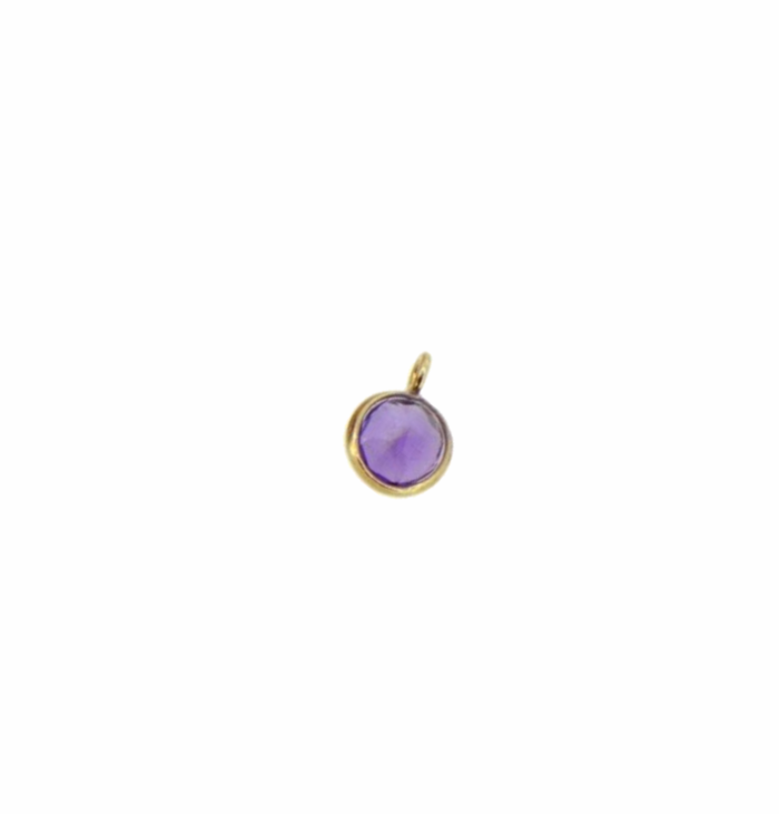 Charm Stone Violet Gold