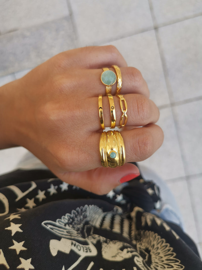 Anillo Élite Turquesa Silver