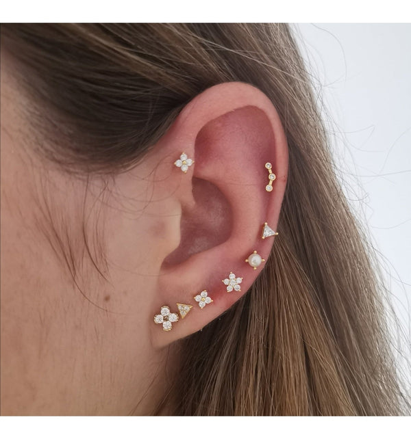 Piercing Triangle Mini Gold