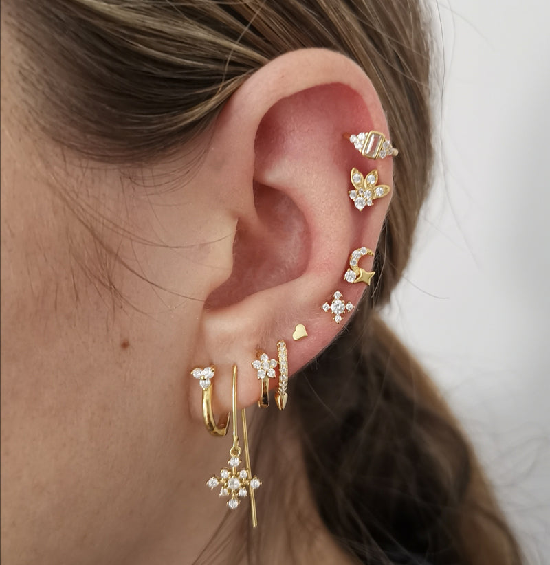Pendientes  Aro Selina Silver