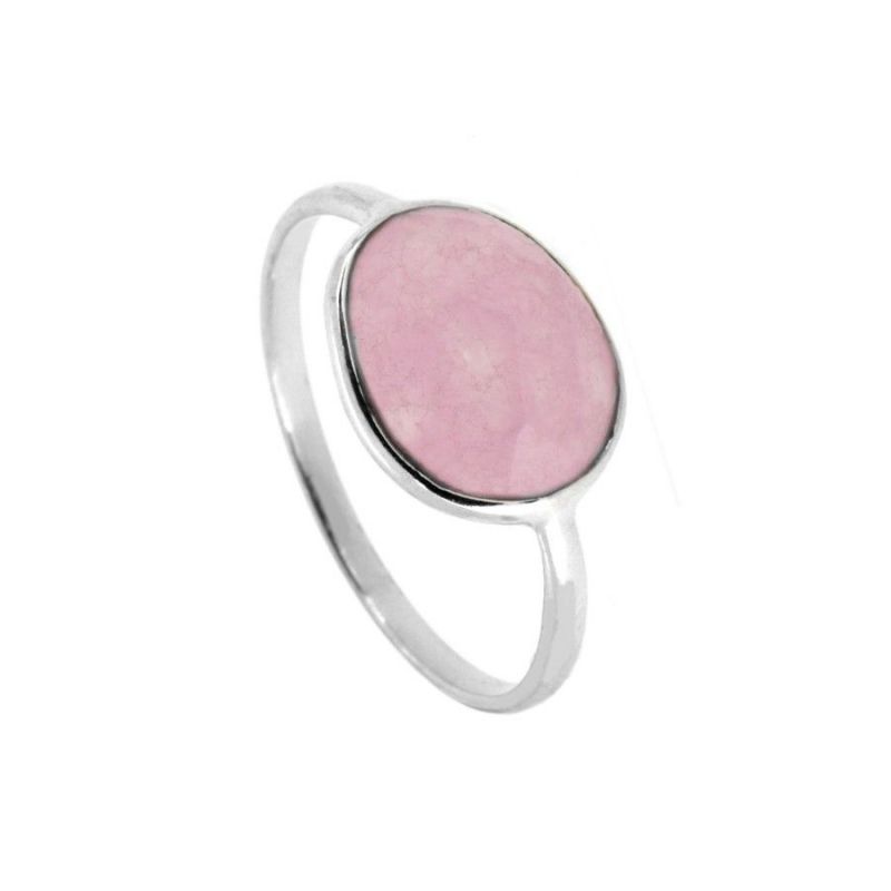Anillo Moon Stone Pink Silver