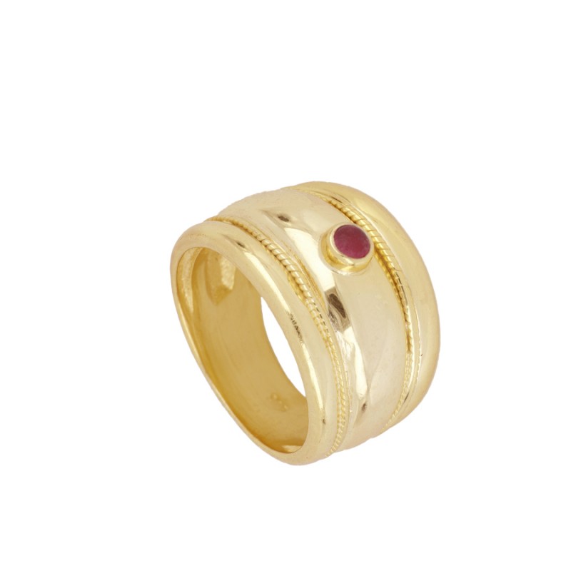 Anillo Élite Fucsia Gold
