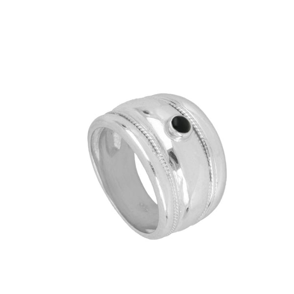 Anillo Élite Black Silver