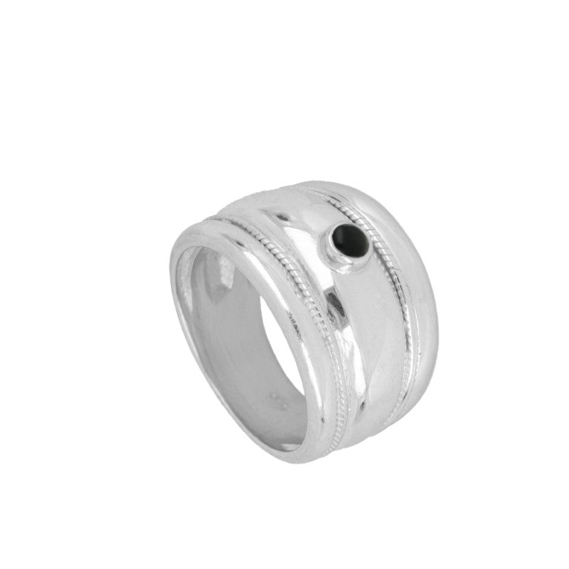 Anillo Élite Black Silver
