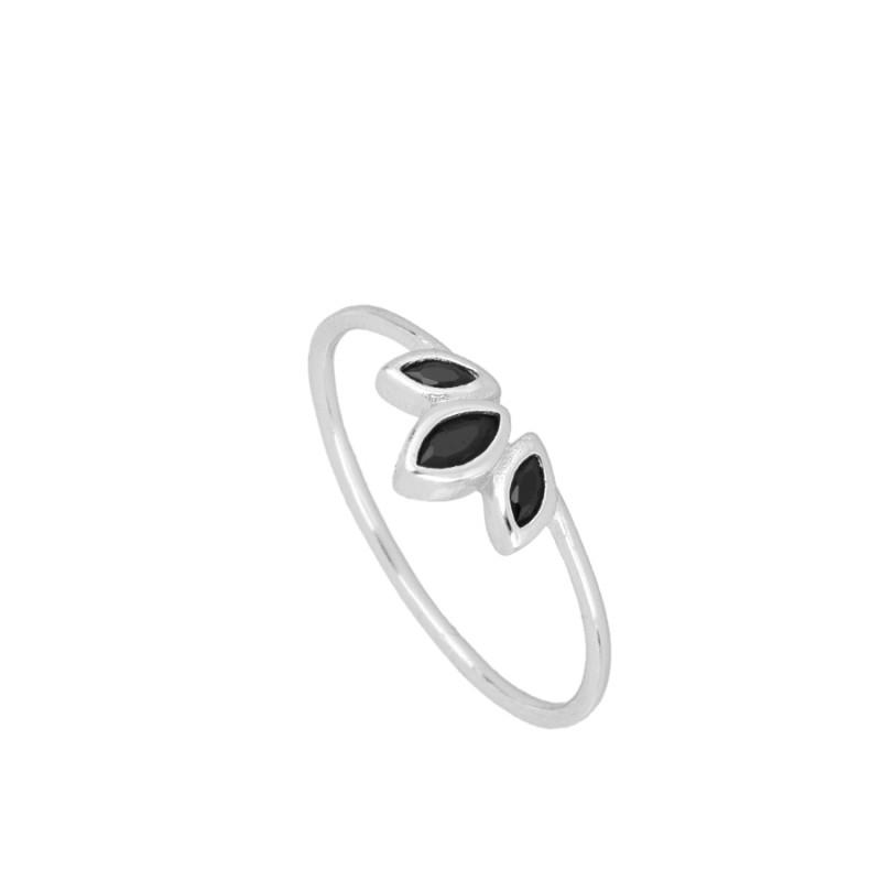 Anillo Casilda Black Silver