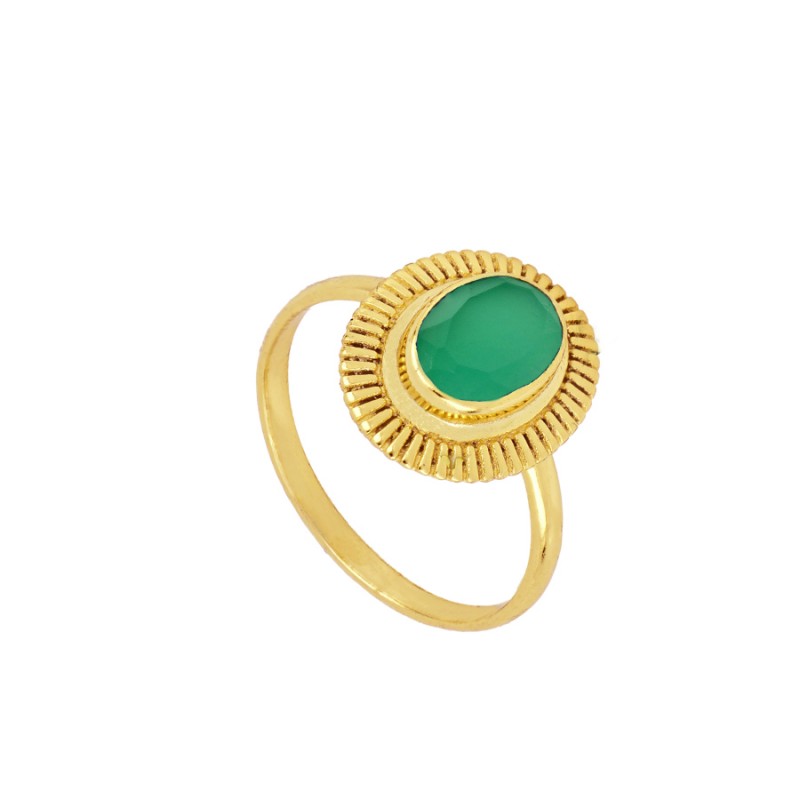 Anillo Bari Verde Gold