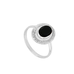 Anillo Bari Black Silver