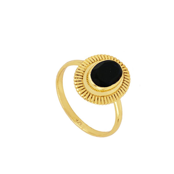 Anillo Bari Black Gold
