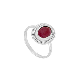 Anillo Bari Granate Silver