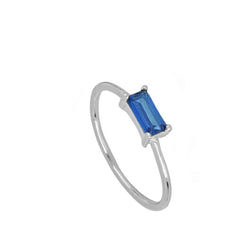 Anillo Úrsula Blue Silver