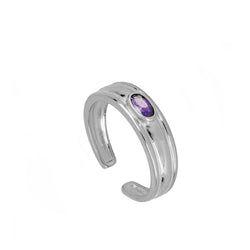 Anillo Uma Violet Silver