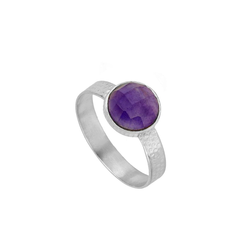Anillo Julie Violet Silver