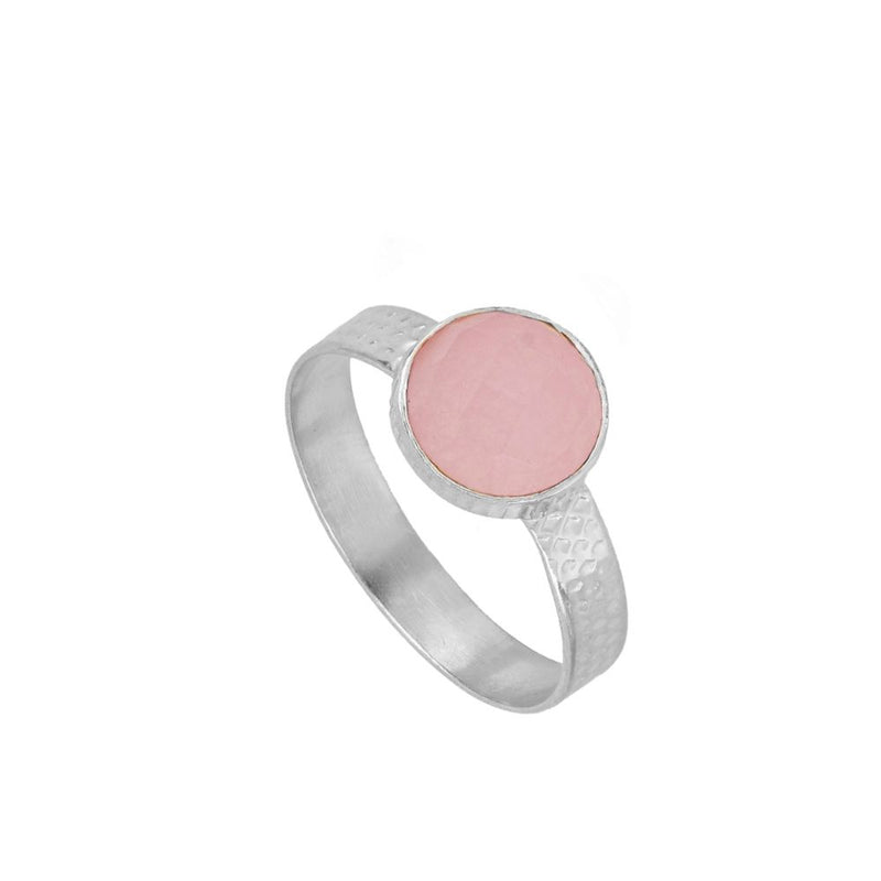 Anillo Julie Pink Silver