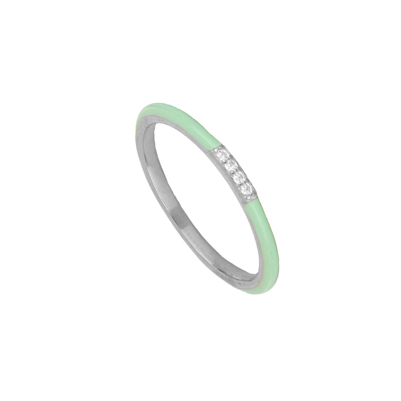 Anillo Ibiza Mint Silver