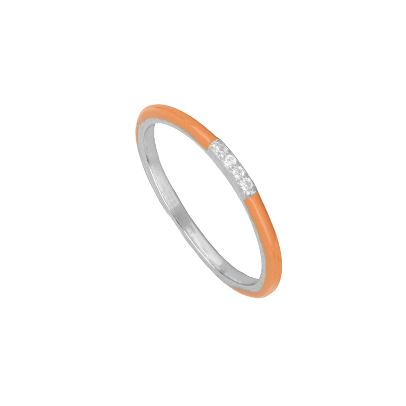Anillo Ibiza Orange Silver