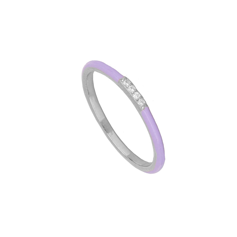 Anillo Ibiza Violet Silver