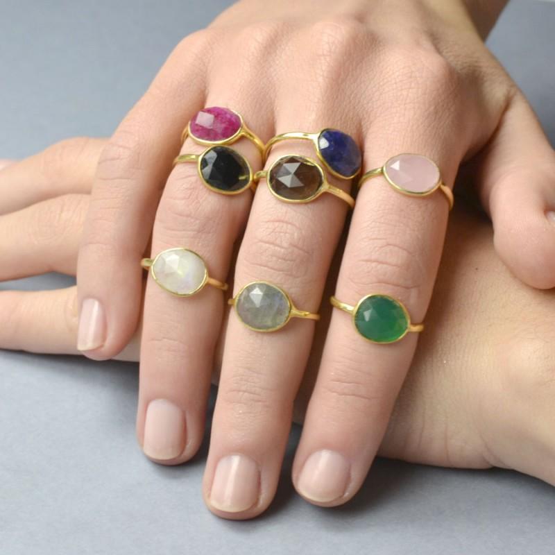 Anillo Moon Stone Silver