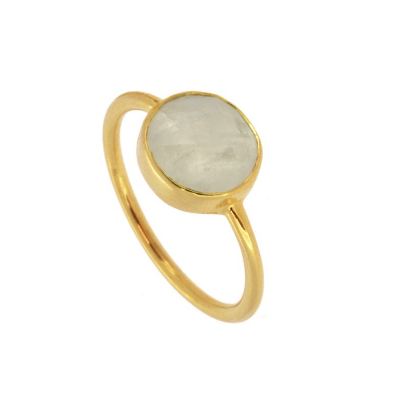 Anillo Stone White Gold